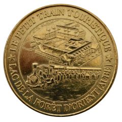 Tourist token - Monnaie de Paris - Montieramey - The little train of the lake of the Orient forest type 1: the maИgeoire