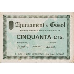 50 Céntimos Gósol