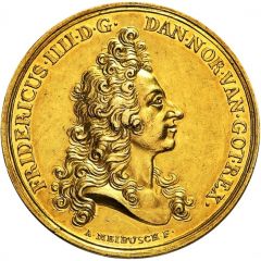 Medal - Frederik IV Coronation, gold issue