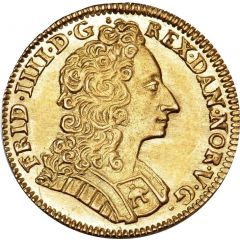 1 Rixdaler / 1/2 Courant Ducat - Frederik IV