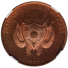 10 Francs Lion, copper pattern