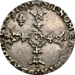 1/4 Ecu - Henry IV 4th type