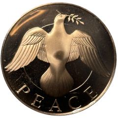 Holiday Greeting Card Medal - The Peace Dove