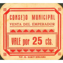 25 Céntimos Venta del Emperador