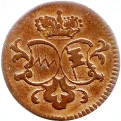 1/2 Pfenning - Adam Frederick of Seinsheim