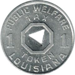 1 Mill - Public Welfare Tax Token Louisiana