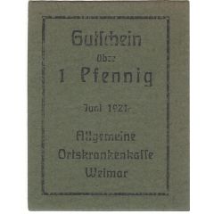 1 Pfennig Allgemeine Ortskrankenkasse