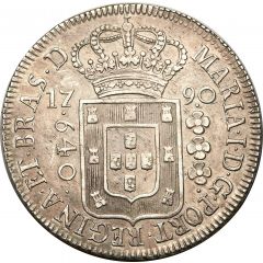 640 Réis - Maria I Lisbon and Rio de Janeiro Mints