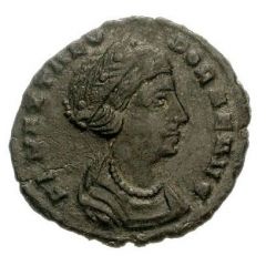 Nummus - Theodora PIETAS ROMANA, Constantinopolis