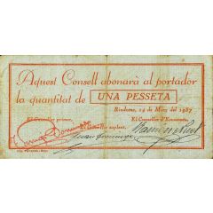 1 Peseta Riudoms