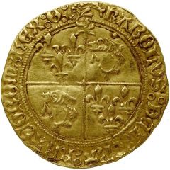 Gold Ecu with sun of Dauphine - Charles VIII 1st type, XPS VISIT