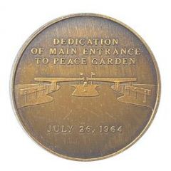 Medal - Peace Garden On the Border Canada and United States