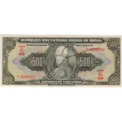 500 Cruzeiros Thesouro Nacional, 2nd print, Autographed