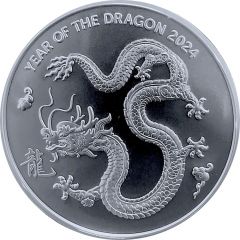 Round - 1 Oz Silver, Year of the Dragon ABC Bullion