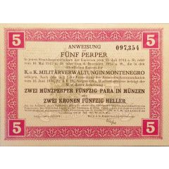 5 Perpera Austro-Hungarian Occupation in WWI - Army Administration