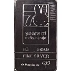 Bar - 70 Years Miffy-Nijntje 1 Gram Silver Bar in finecard