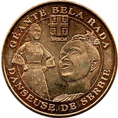 Monnaie de Paris Tourist Token - Géante Bela Rada Danseuse de Serbie