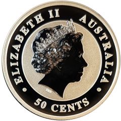 50 Cents - Elizabeth II 4th Portrait - Australian Koala
