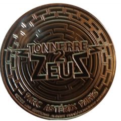 Jeton touristique Monnaie de Paris Parc Astérix Tonnerre 2 Zeus