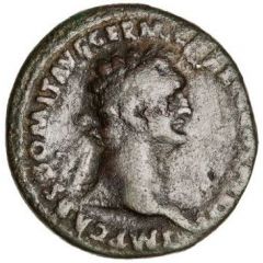 As - Domitian MONETA AVGVSTI S C, Moneta