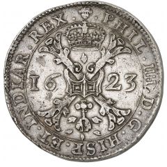 Patagon Piedfort of triple weight - Philip IV