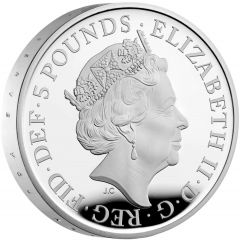 5 Pounds - Elizabeth II Platinum Jubilee, Silver Piedfort