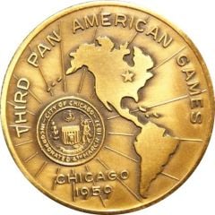 Medal - Third Pan American Games Commemorative Chicago