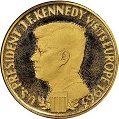 1 Ducat - Aureus Magnus Kennedy visits Europe