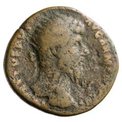 As - Lucius Verus TR POT V IMP II COS II S C, Mars