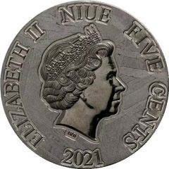 5 Cents - Elizabeth II Encrinus Liliiformis