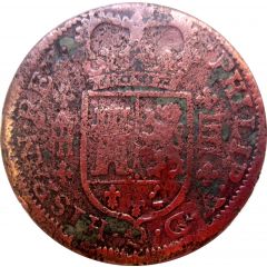 4 Maravedis - Felipe V Segovia, 1st type