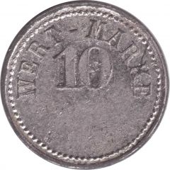 10 Pfennig Wert-Marke, A.M.L.