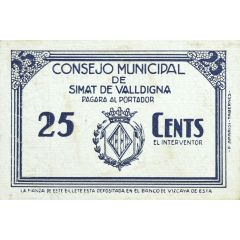 25 Céntimos Simat de Valldigna