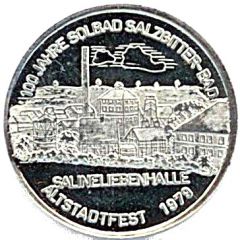 Medal - 100 years brine bath Salzgitter-Bad