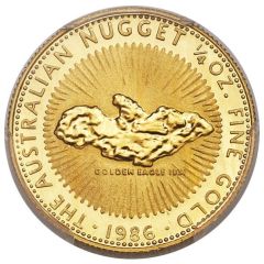 Pattern - 25 Dollars - Elizabeth II Australian Nugget; Reverse Trial