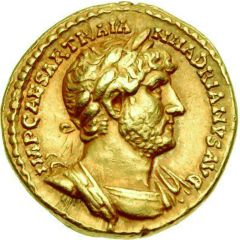 Aureus - Hadrian P M TR P COS III, Jupiter