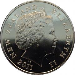 5 Dollars - Elizabeth II 4th Portrait, Yellow-eyed Penguin