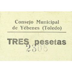 3 Pesetas Yébenes