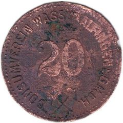 20 Pfennig Consumverein Wasseralfingen