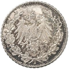50 Pfennig - Wilhelm II type 2 - small shield - Pattern