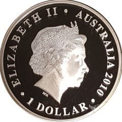 1 Dollar - Elizabeth II 4th Portrait - South Australia, Wombat