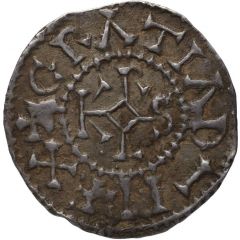 Denier - Charles II Noyon mint