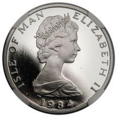 5 Pence - Elizabeth II Quincentenary of the College of Arms, Platinum Proof
