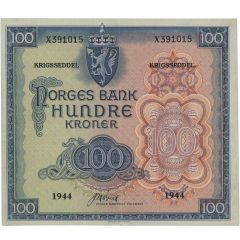 100 Kroner - Haakon VII Government in exile, war notes