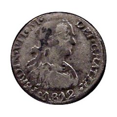 1/2 Real - Fernando VII Royalist Coinage