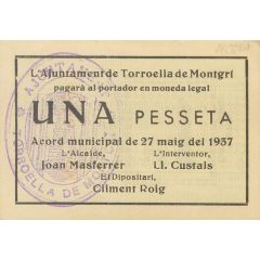 1 Peseta Torroella de Montgrí