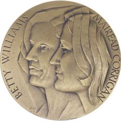 People`s Prize Medal Betty Williams and Mairead Corrigan