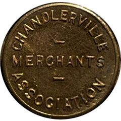 1/4 Cent - Chandlerville Merchants Association Chandlerville, Illinois