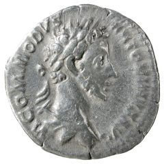Denarius - Commodus LIB AVG TR P V IMP IIII COS II P P, Liberalitas