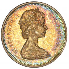 25 Cents - Elizabeth II 2nd portrait, silver (.800)